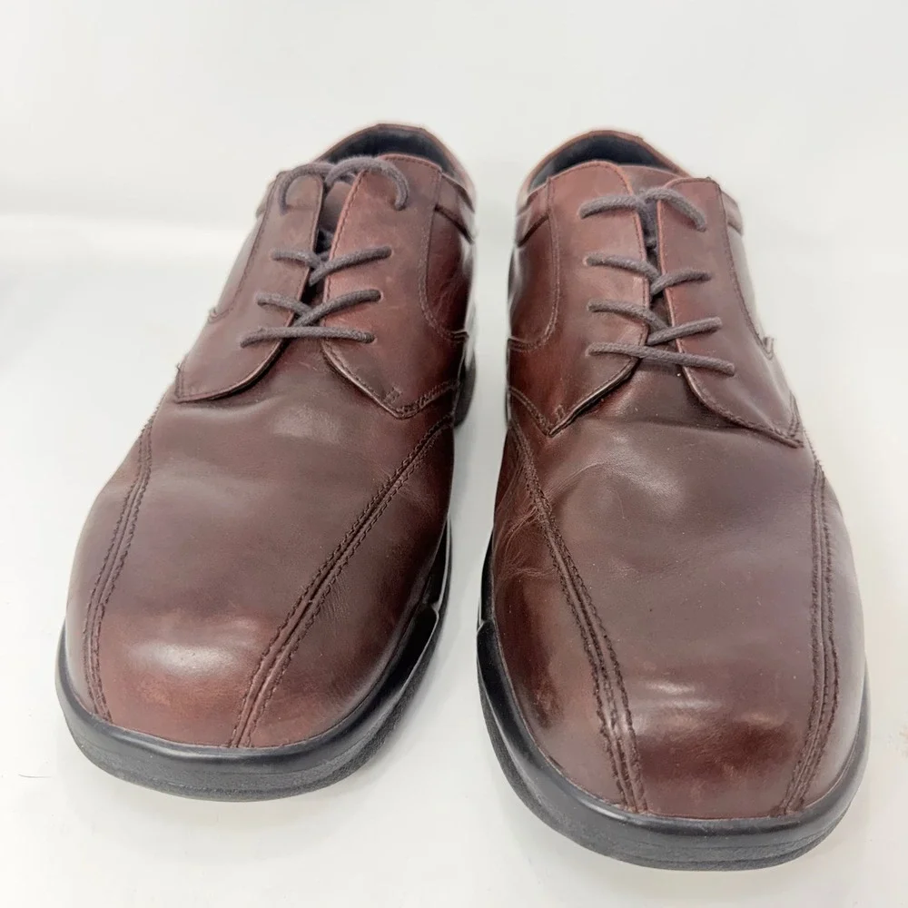 Apex B2060M Lexington Brown Leather Oxford Shoes Mens 13 X-Wide Orthopedic